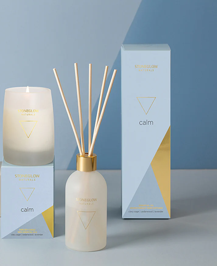 Stoneglow Candles Naturals Calm Diffuser Clary Sage, Cedarwood, Lavender 150 ml