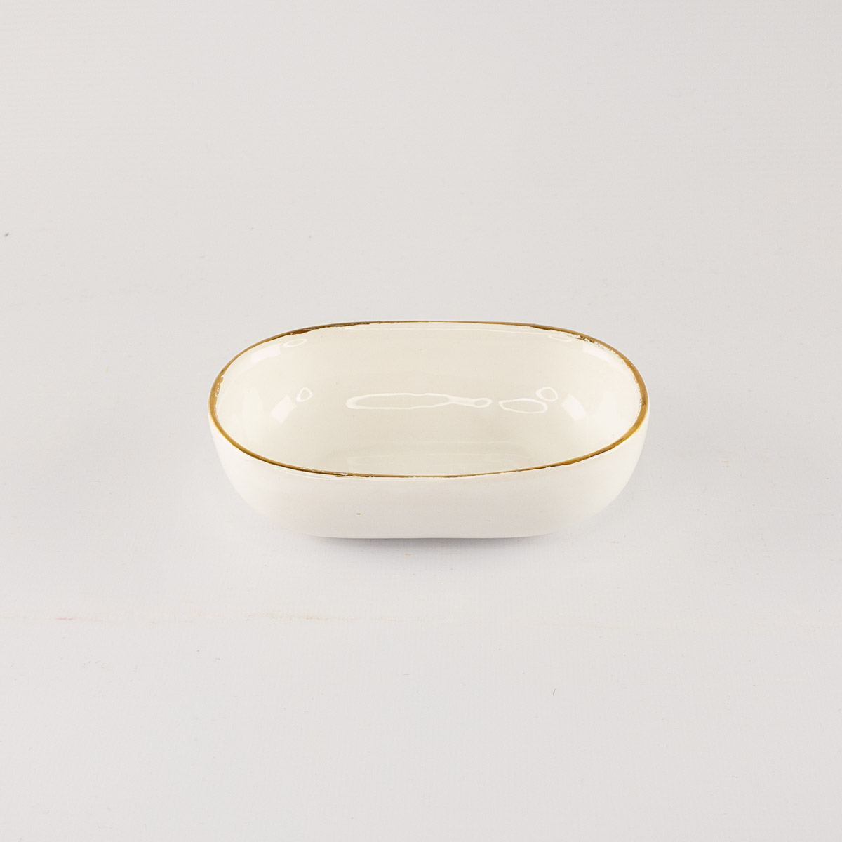 Kiki Oval Small Gold Rim