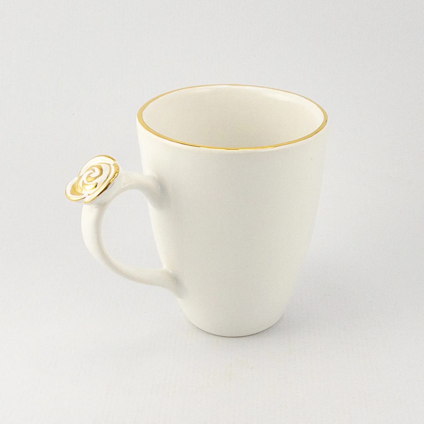 Mug A with Gold Rose Handle