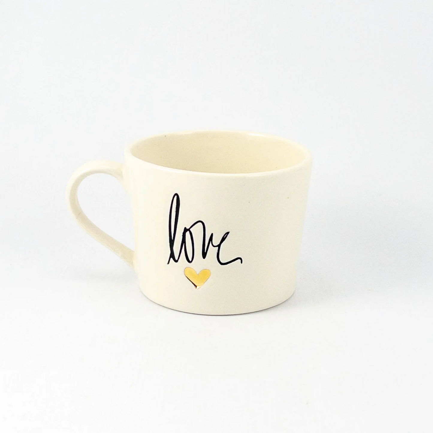 Mug C White Gloss – Love Gold Heart