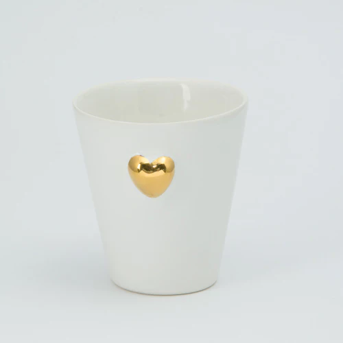 V Candle with Gold Heart (3D)